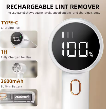 Portable Electric Lint Remover for Clothes & Furniture